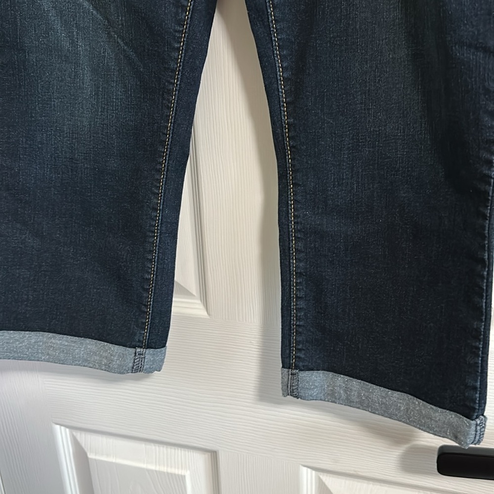 Denizen From Levi’s Modern Crop Jeans - Blue Denim 18 W-34 Like New Condition - Picture 2 of 4